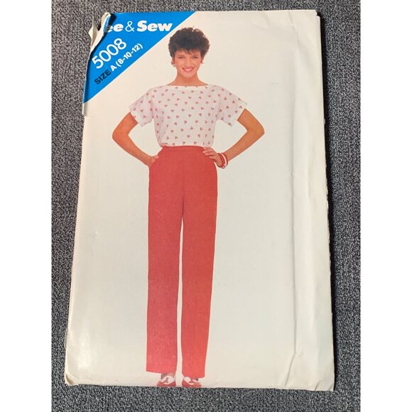 Butterick Misses Shirt Pants Sewing Pattern sz 8-12 5008 - uncut - Picture 1 of 3